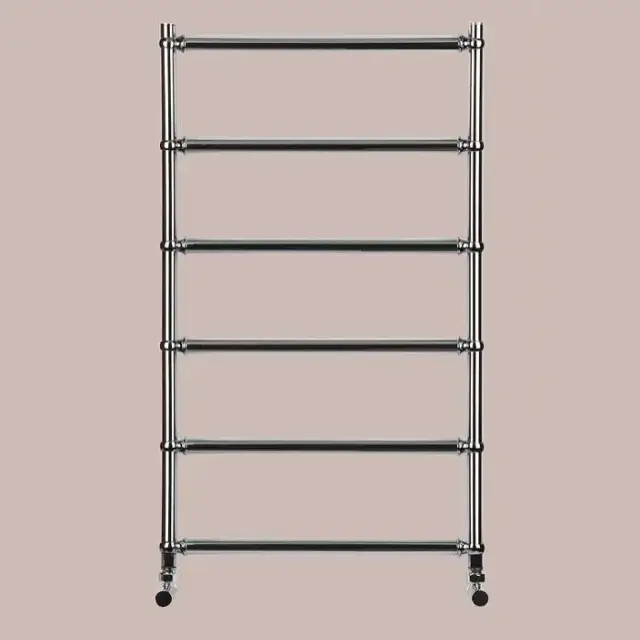 Irsap BELLA п/сушитель (6тр) водяной для систем ГВС, 55хh95.1см (межосевое 50см), с вентилями и комплектом для монтажа KITCOPTUEC6450, цвет:хром/хром