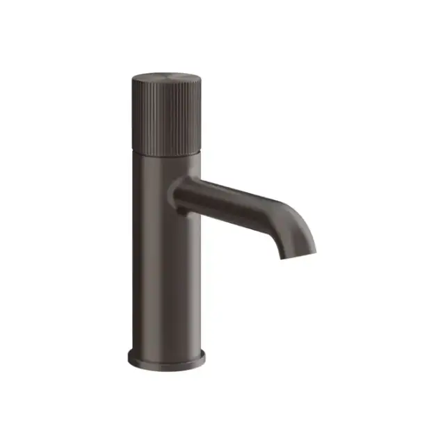 Gessi Habito Rigato Смеситель для раковины, 1 отв., без донного клапана, цвет: Black Metal Brushed PVD