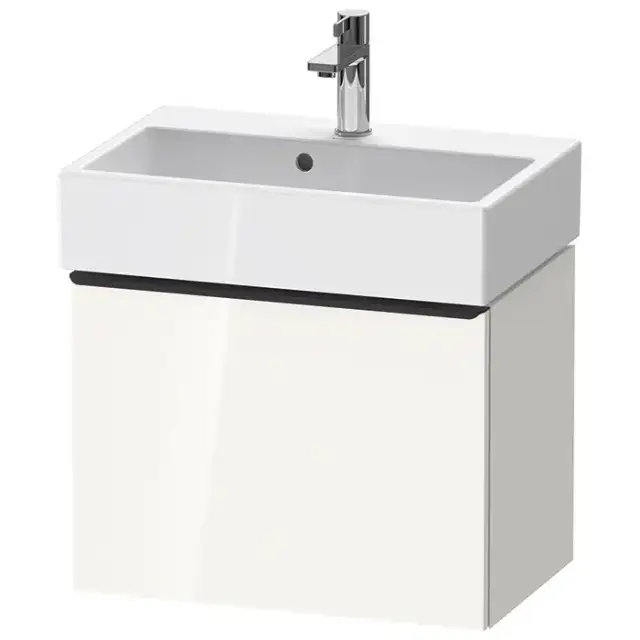 Duravit D-Neo Тумбочка подвесная компакт 58.4x37.2х44 см., раковина, 1 ящик, цвет: белый высокоглянцевый
