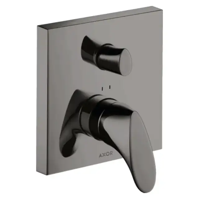 Axor Starck Organic Смеситель для ванны, встраиваемый, с переключателем на 2 потока, цвет: полированный черный хром