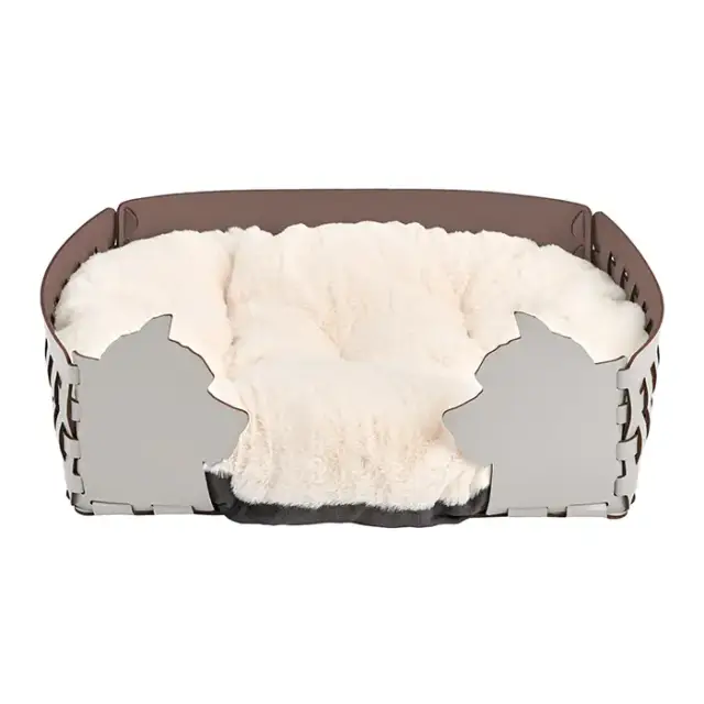 ADJ Лежанка Dog, 45х30хН15 см., цвет: устричный/пепельная роза