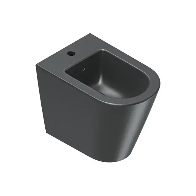 Catalano Zero Биде напольное 55x35см, с 1 отв., цвет: черный матовый