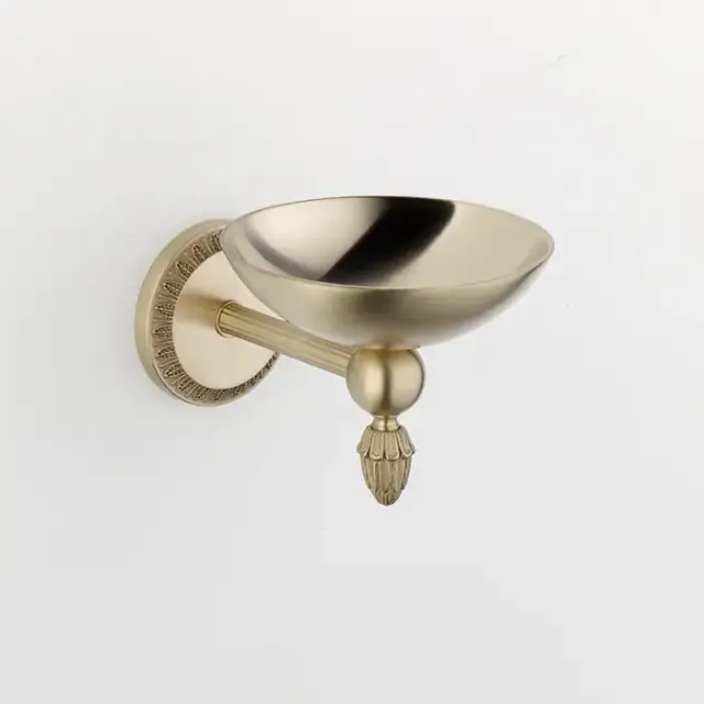 THG Malmaison Metal Мыльница металлическая, подвесная, цвет: Soft matt gold