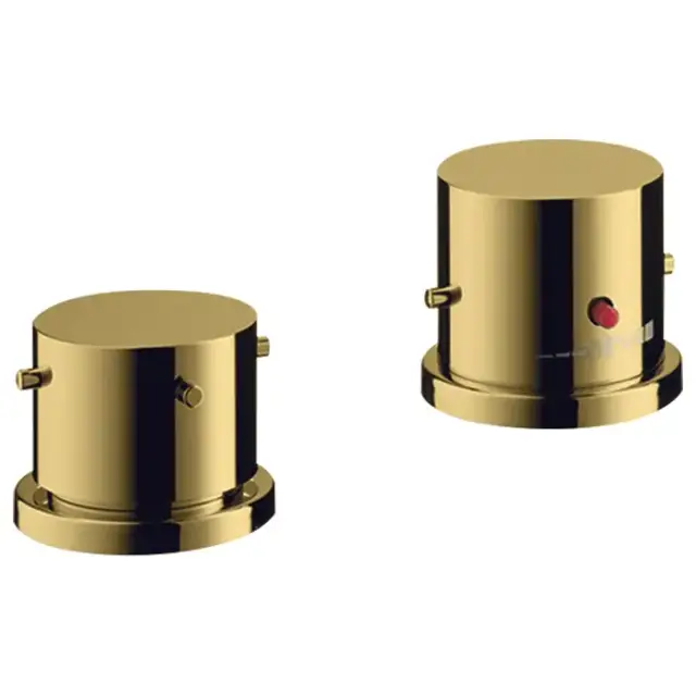 Axor Starck Смеситель на борт ванны, на 2 отв., термостатический, цвет: полированное золото