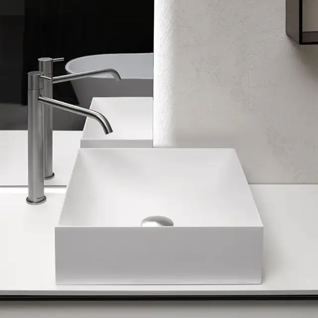 Antonio Lupi Stratos Раковина 40х40 см, без отв., цвет: белый