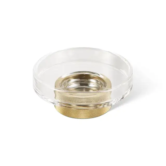 Decor Walther Club STS Мыльница настольная, прозрачное стекло, цвет: золото