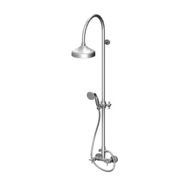 Gattoni TRD Душевая стойка, верхний душ Ø20см., смеситель, ручной душ, шланг, цвет: хром