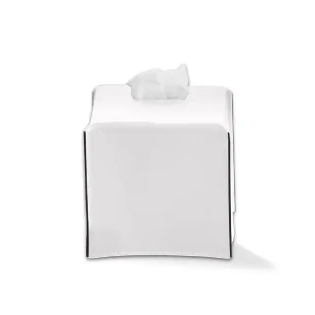 Decor Walther Nappa KBQ Коробка для салфеток, цвет: Натуральная кожа NAPPA белоснежная