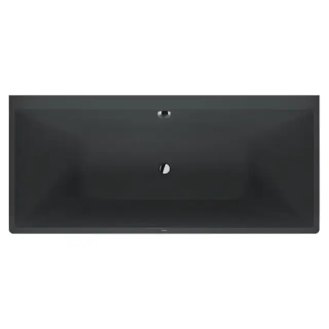 Duravit Vitrium Ванна пристенная 180x80см, с ножками, с2 наклонами для спины, прямоугольная, цвет: темно-серый матовый