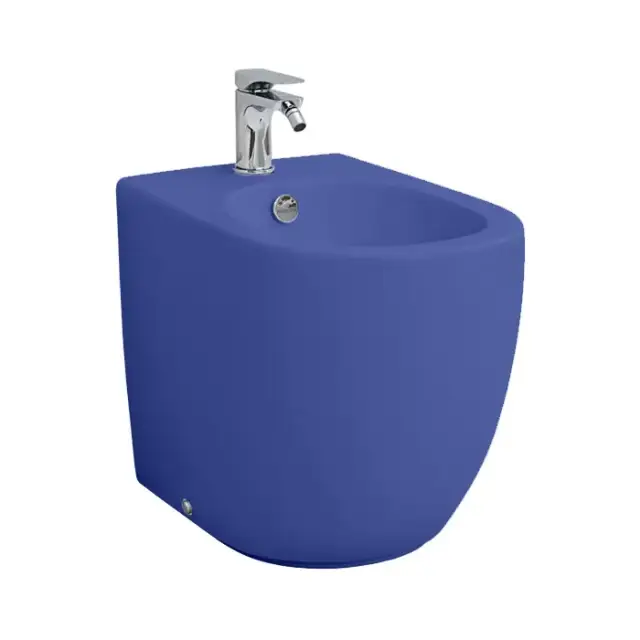 Artceram File 2.0 Биде напольное 36х52 см, 1 отверстие, цвет: blu zaffiro