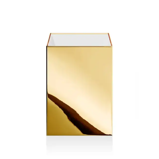 Decor Walther DW 74 Корзина для бумаги 17x17x24см, напольная цвет: золото