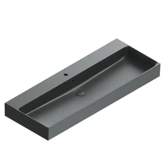 Catalano Premium Раковина 120x47см, с 1 отв., цвет: черный матовый