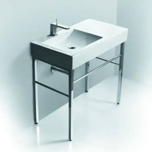 Simas Frozen Раковина 90х50 см, 1 отв., цвет: белый