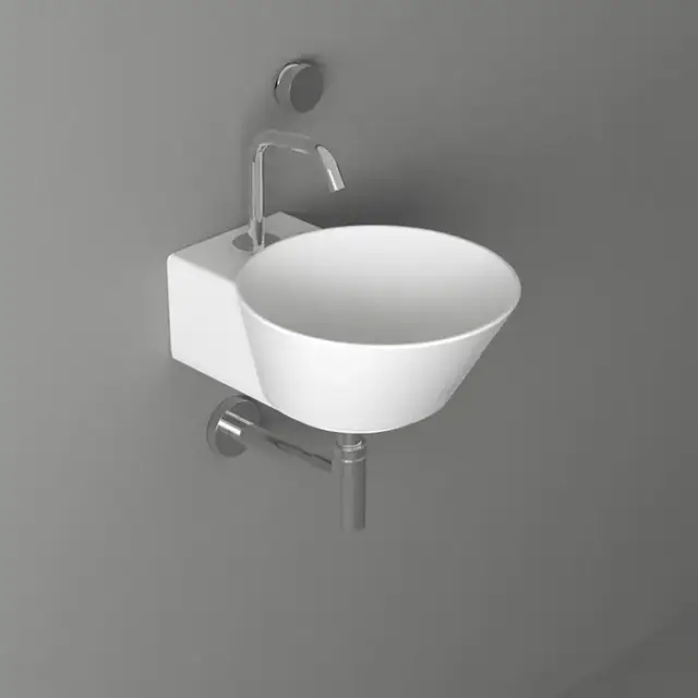 Simas Wave Раковина 33.5х43х16.5 см, 1 отв., накладная/подвесная, цвет: белый