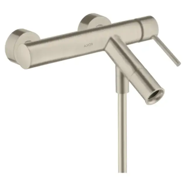 Axor Starck Смеситель для ванны , настенный, цвет: шлифованный никель