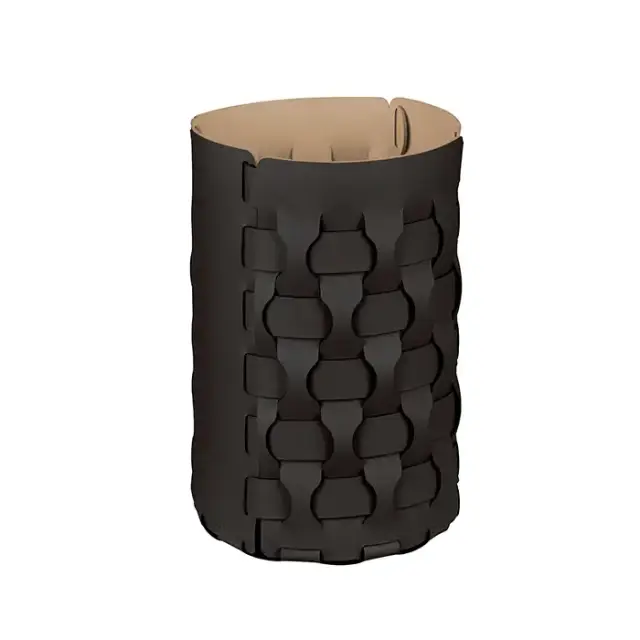 ADJ Корзина для мусора Dubai, D22xH35 см., цвет: шоколад/капучино