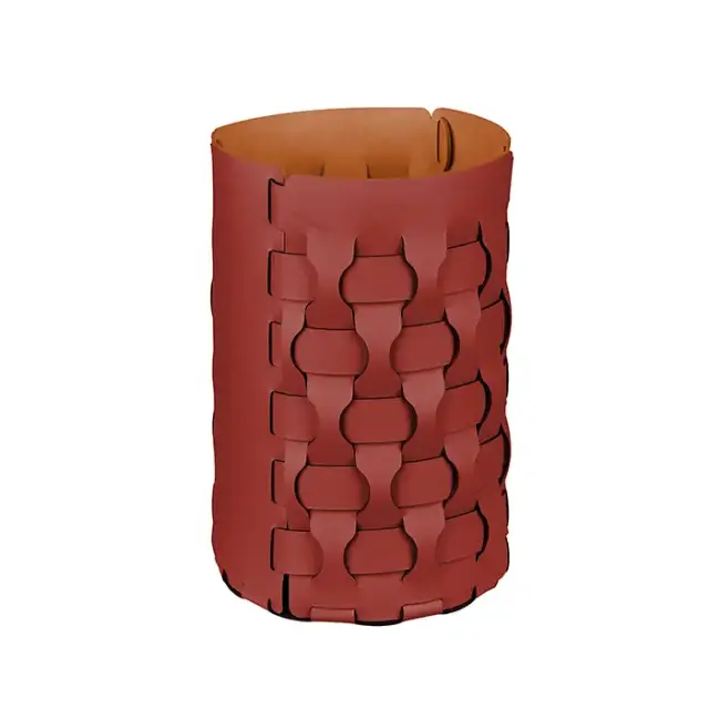 ADJ Корзина для мусора Dubai, D22xH35 см., цвет: бордо/коньяк