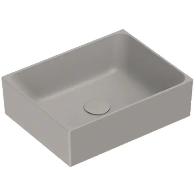 Catalano Premium Раковина 45x35см накладная, без отв., цвет: Tortora Satinato