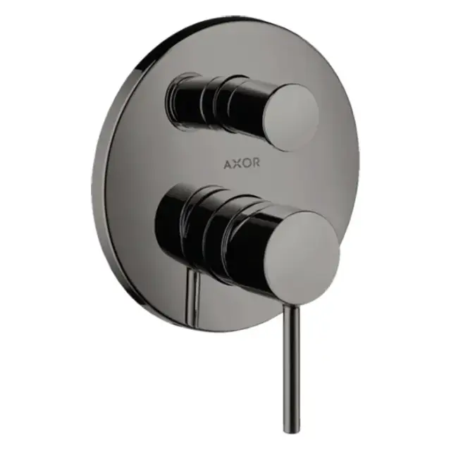 Axor Starck Смеситель для ванны, встраиваемый, с переключателем на 2 потока, цвет: полированный черный хром