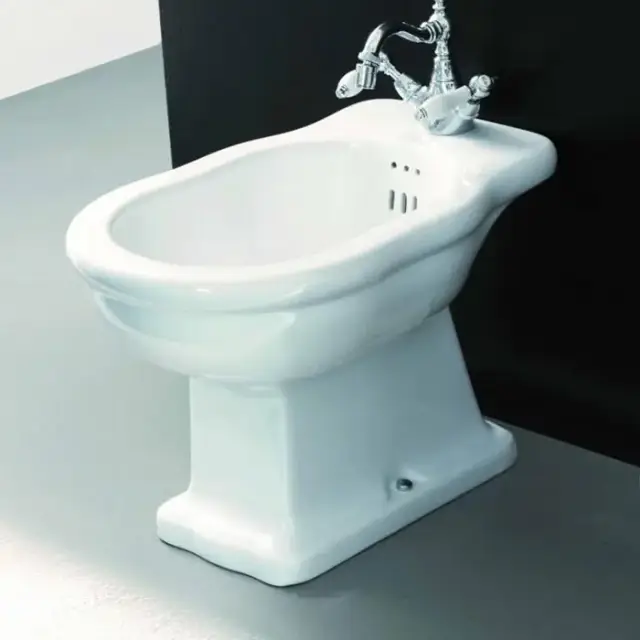 Artceram HERMITAGE биде напольное 55х36см с 1 отв под смеситель с креплением, цвет: белый