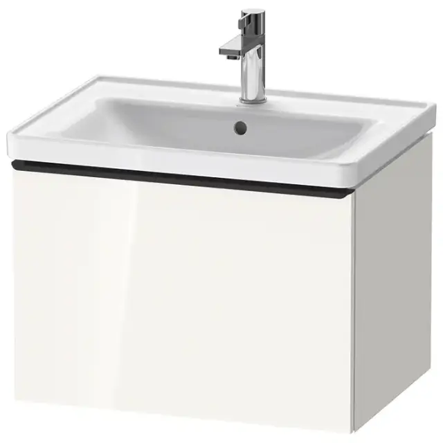 Duravit D-Neo Тумбочка подвесная 63х44x45.2см., раковина, 1 ящик, цвет: белый высокоглянцевый