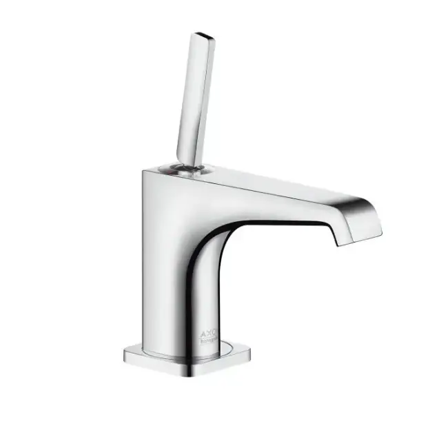 Axor Citterio E, Смеситель для маленькойраковины 90, однорычажный,неперекрываемый сливнойгарнитур, цвет: хром