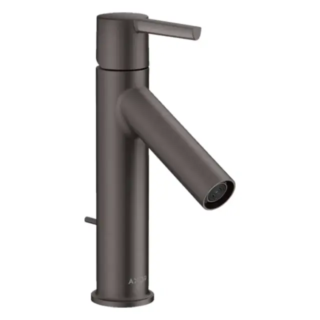 Axor Starck Смеситель для раковины 100, на 1 отв., с донным клапаном, цвет: шлифованный черный хром