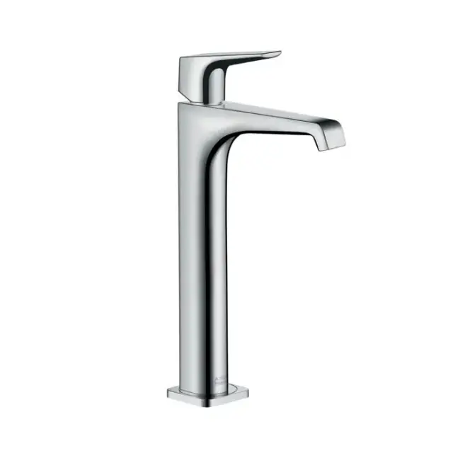 Axor Citterio E, Смеситель для раковины в форметаза 280, однорычажный,с рычаговой рукояткой,неперекрываемый сливнойгарнитур, цвет: хром