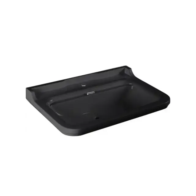 Kerasan Waldorf Раковина 80х55 см, 1 отв., керамическая, цвет: черный/хром