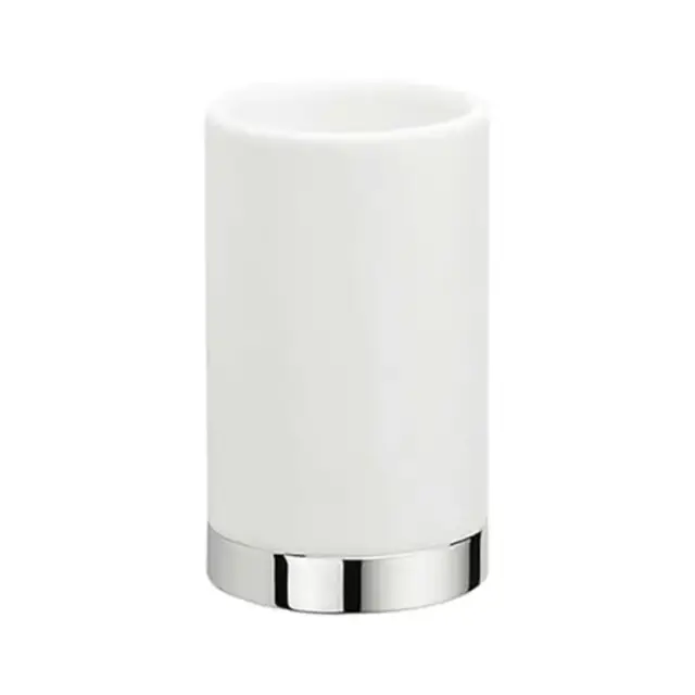 Colombo Nordic Стакан настольный, цвет: хром/белый