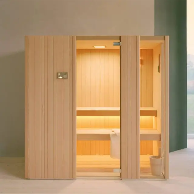 Effegibi Auki 60 Био-Сауна 228x170x201см, пристенная, цвет: канадский хемлок