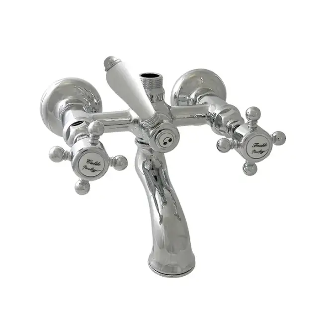 Nicolazzi Half Dome Смеситель для ванны и душа, настенный, с 2мя ручками, на 2 отв., цвет: хром