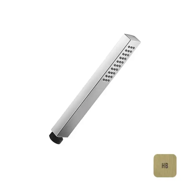 Almar Ручной душ, Thin с одним типом струи, цвет: латунь брашированная PVD