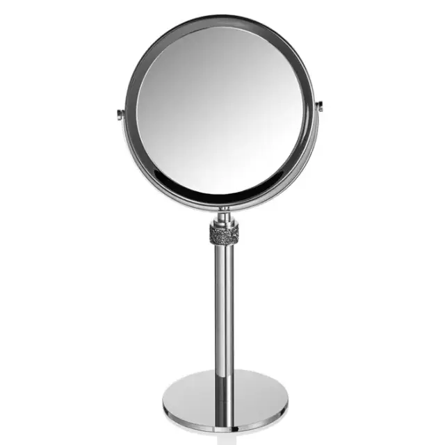 Decor Walther Rocks SP 13/V Косметическое зеркало на подставке, с кристаллами Swarovski, настольное, цвет: хром