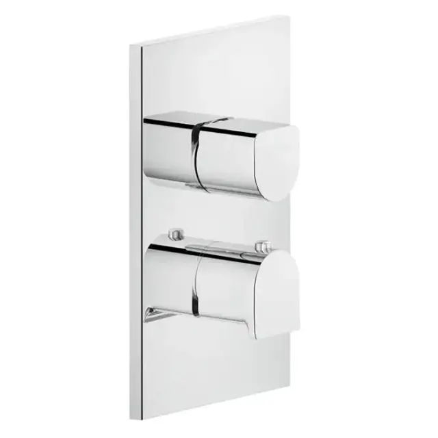 Gessi Rilievo Встраиваемый смеситель для душа, термостатический, на 3 источника, внешняя часть, цвет: хром