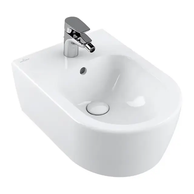 Villeroy&Boch Avento Биде подвесное 37x53см, с 1 отв., цвет: альпийский белый