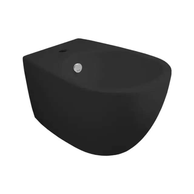 Simas Vignoni биде подвесное 56x36.5см, с 1 отв., цвет: черный матовый