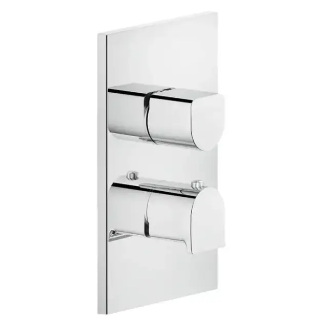 Gessi Rilievo Встраиваемый смеситель для душа, термостатический, на 2 источника, внешняя часть, цвет: хром