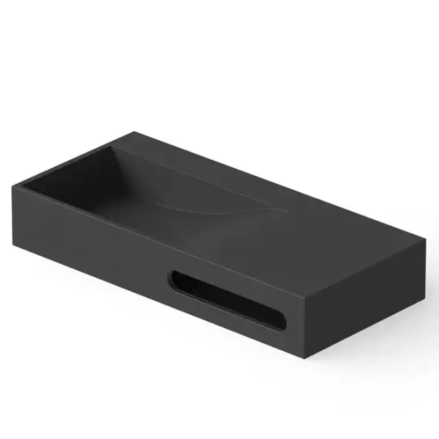 Dea Design Washbasins Раковина 90х42х15см., накладная, без отв., Solid Surface, цвет: Black №16