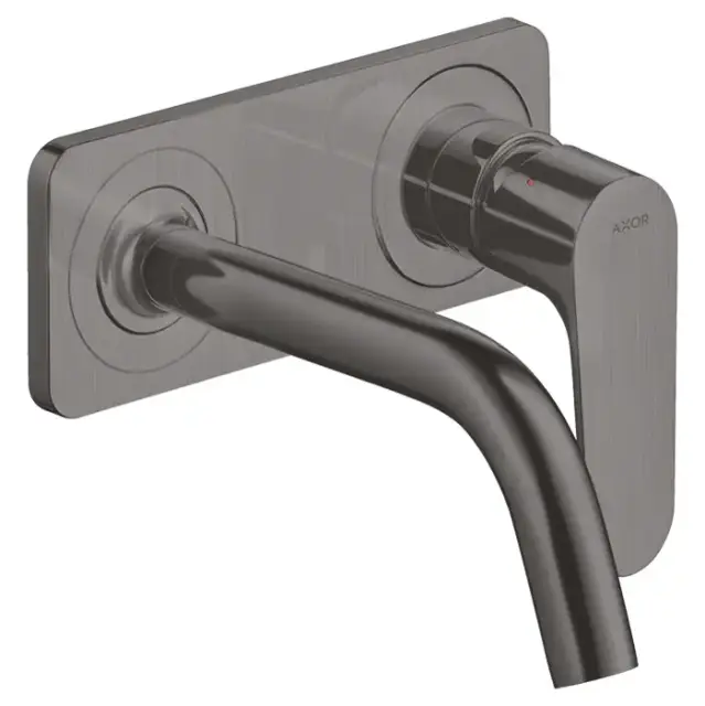 Axor Citterio M Смеситель для раковины, встраиваемый, однорычажный, донным клапаном, внешняя часть, цвет: черный хром