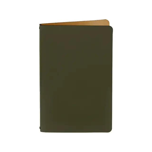 ADJ Меню для ресторана, 17x25 см., цвет: оливковый/горчичный