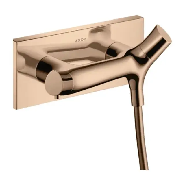 Axor Starck Organic Смеситель для душа, термостатический, настенный, цвет: полированное красное золото