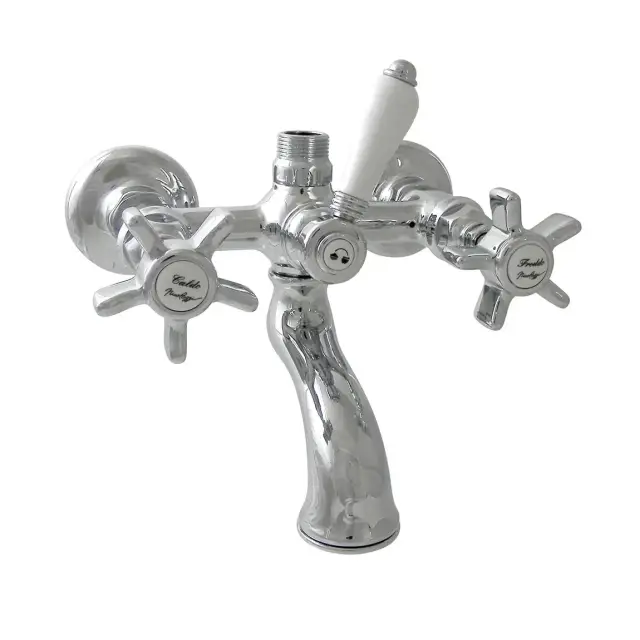 Nicolazzi Dames Anglaises Смеситель для ванны с 2мя ручками, вывод сверху 3/4, (для душ. стойки, для ванны) цвет: хром