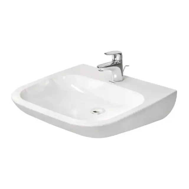 Duravit D-Code Раковина медицинский Med, без перелива, с 1 отв. под смес., 60х55см., цвет: белый