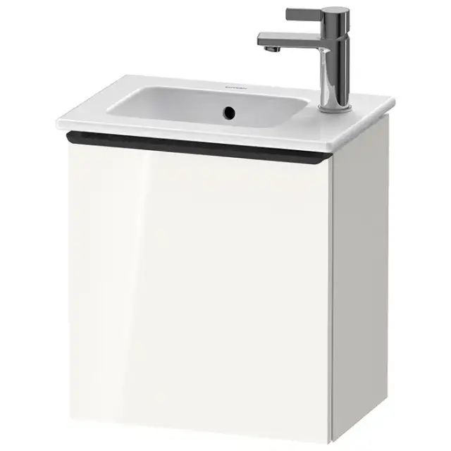 Duravit D-Neo Тумбочка подвесная 41x44x27.4см., раковина, 1 дверка, цвет: белый высокоглянцевый
