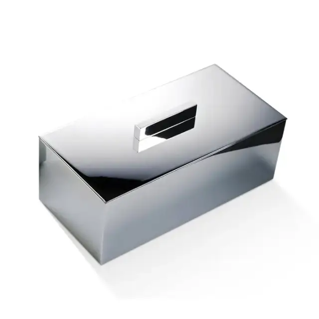 Decor Walther DW 3610 Бокс универсальный 25x12x10.5см, с крышкой, настольный, цвет: хром