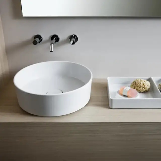 Laufen Kartell Раковина-чаша 42х42х12 см, без отв., без перелива, цвет: белый матовый