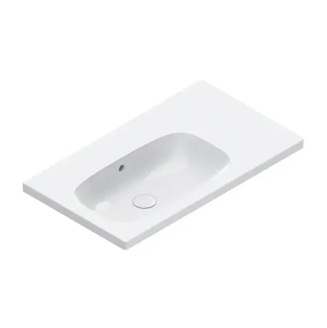 Catalano Alvea Раковина 80x46см чаша слева, без отв., цвет: белый глянцевый