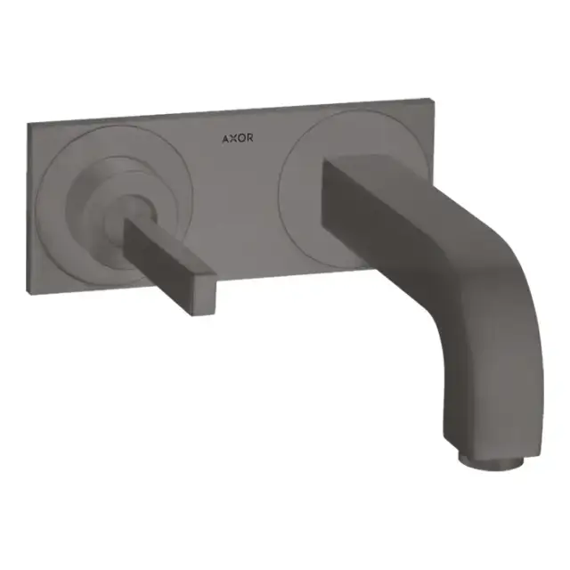 Axor Citterio Смеситель для раковины 160, встраиваемый, излив: 16см., цвет: шлифованный черный хром