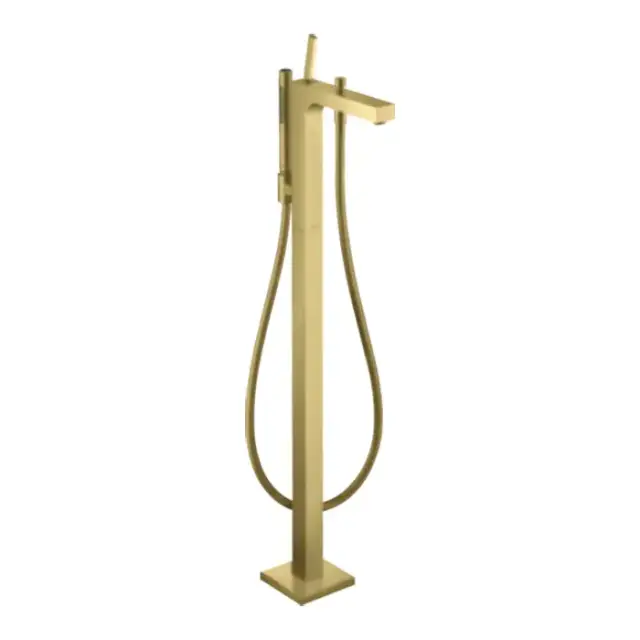 Axor Citterio Смеситель для ванны, напольный, с ручным душем, цвет: шлифованная медь